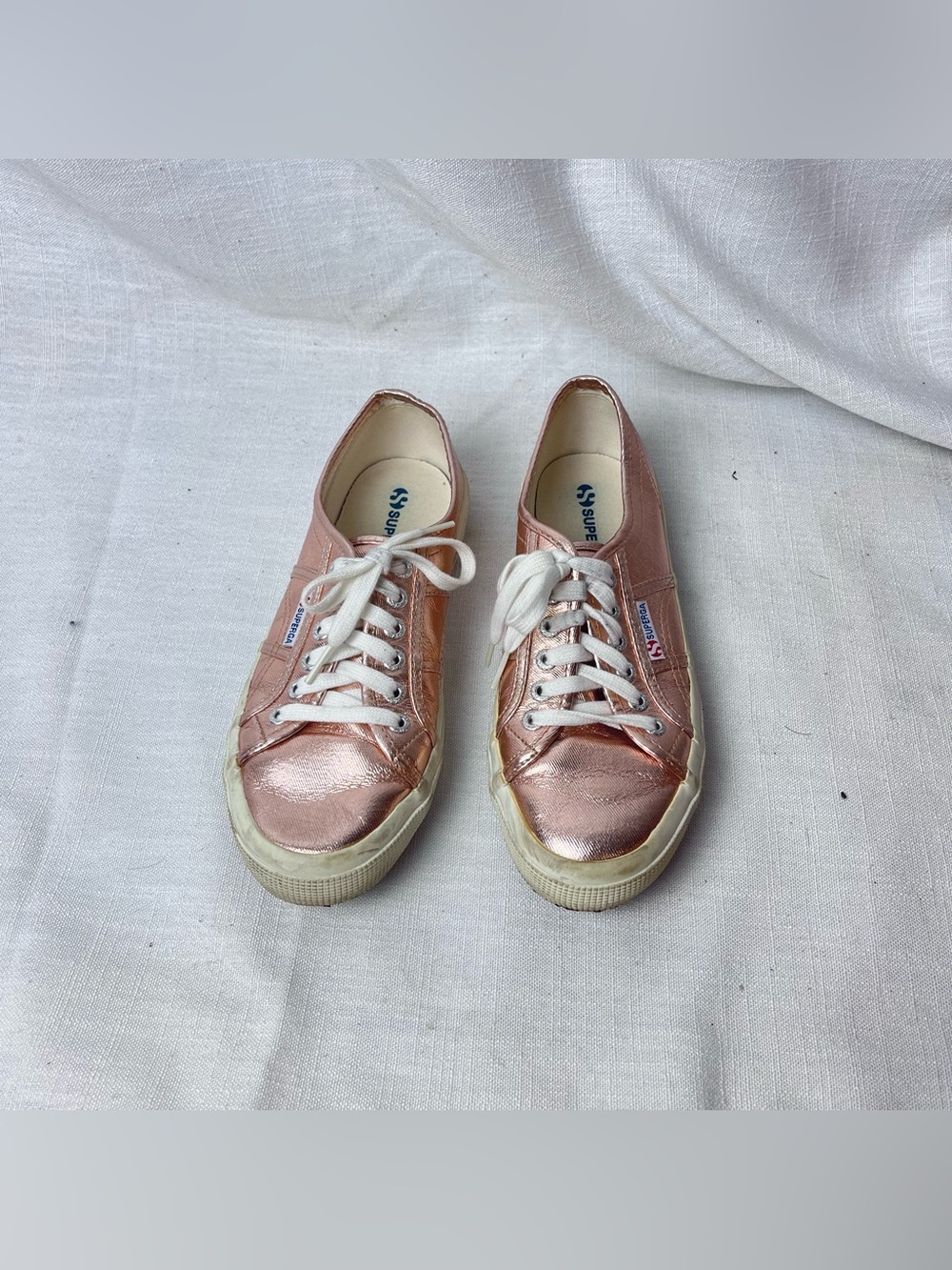 Superga Metallic Rose Gold Sneakers Women’s 9.5 (EU 39.5) - Picture 2 of 6